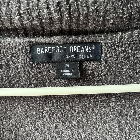 Barefoot Dreams Cozy Chic Lite gray circle cardigan - Picture 3 of 7